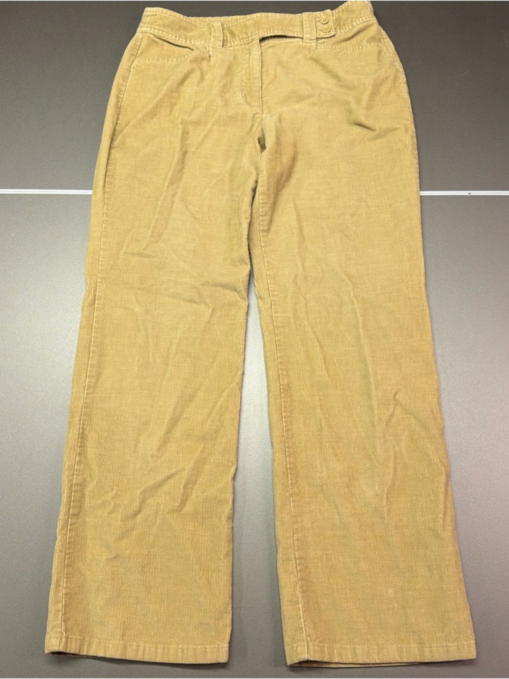 Talbot's Women's 10 Petite 30x26 Corduroy Beige Heritage‎ Straight Leg Pants